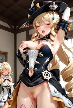 被塔德拉背叛的旅行者在愚人众的洗脑眼罩下成为了塔尼特部族的母猪精厕