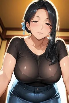 和炮友青梅上床后被美人妻妈妈抓包